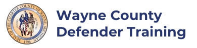 Wayne County Defender Training